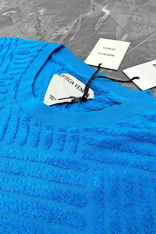 Синяя оверсайз футболка Bottega Veneta