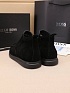Замшевые лоферы с мехом Hugo Boss high-top - Black