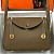 Женская кожаная сумка Hermes Lindy Premium 26x18x13 см - Olive