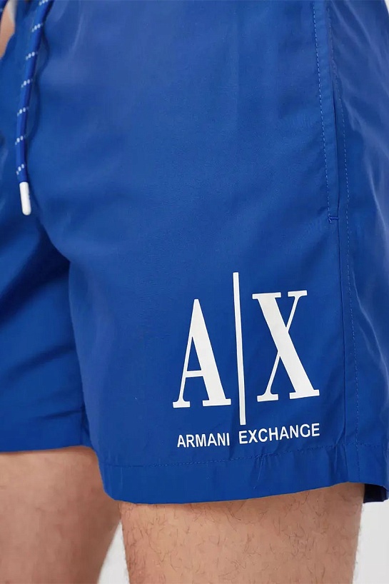 Мужские синие шорты Armani Exchange