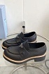 Женские кожаные лоферы Prada Premium - Black