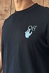 Чёрная оверсайз футболка Off-White Bubble Arrows