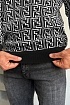 Чёрный джемпер Fendi FF Monogram