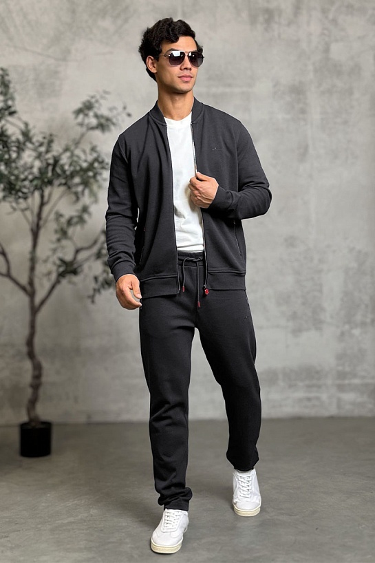 Кофта на молнии Kiton серого цвета