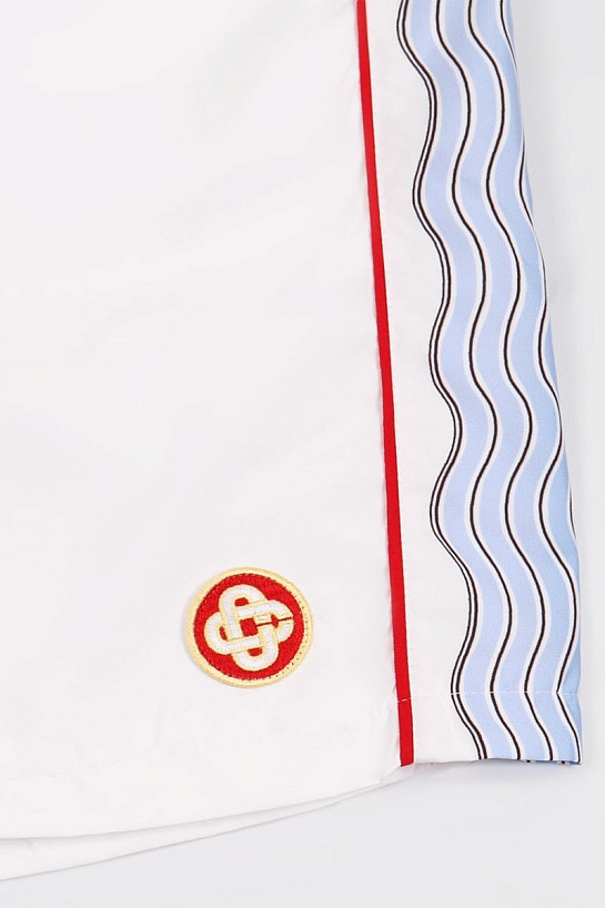Белые шорты Casablanca Shell Suit Track