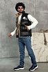 Утеплённый жилет Moncler чёрного цвета