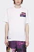 Мужская белая футболка Valentino brocade patch