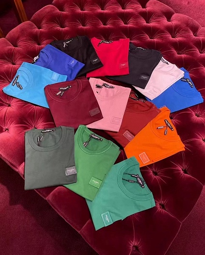 Мужская футболка Dolce & Gabbana Premium - Deep Flower Grey   