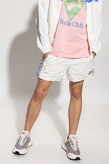 Белые шорты Casablanca Shell Suit Track   