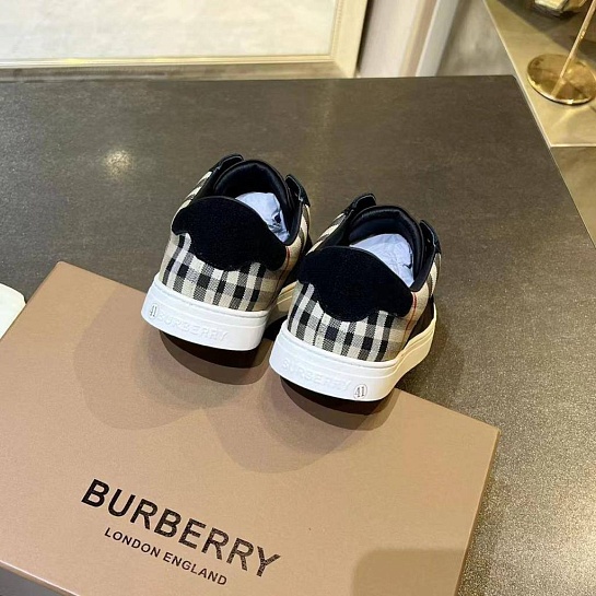 Комбинированные кроссовки Burberry Stevie