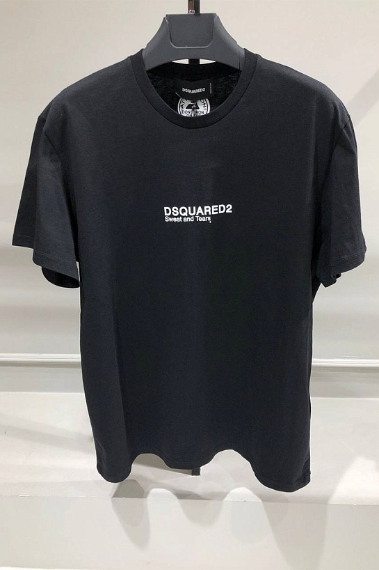 Мужская футболка Dsquared2 "Sweat and Tears" - Black
