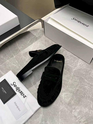 Женские замшевые мюли Yves Saint Laurent premium   
