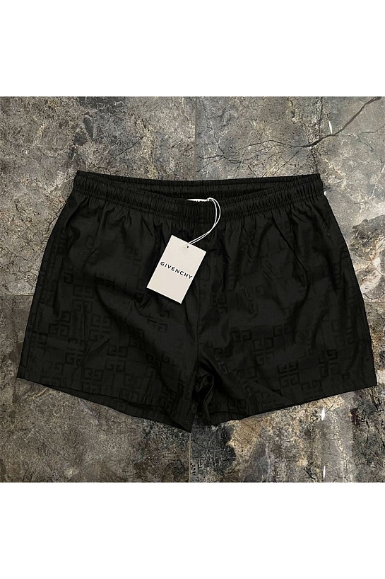 Мужские чёрные шорты Givenchy monogram