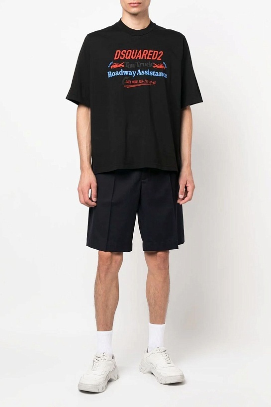 Чёрная футболка Dsquared2 Tow Truck