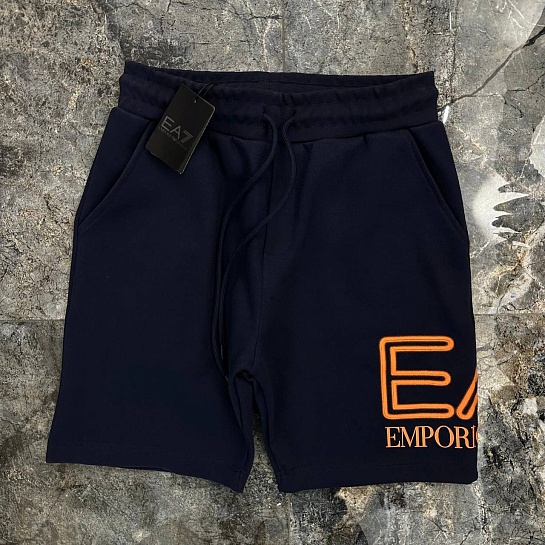 Мужские синие шорты Emporio Armani 7