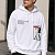 Утеплённое худи на флисе Dsquared2 x Ibrahimovic "ICON" - White