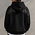 Чёрное оверсайз худи Palm Angels Classic logo-print