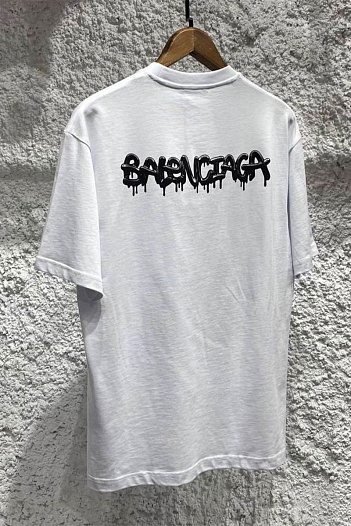 Белая оверсайз футболка Balenciaga   