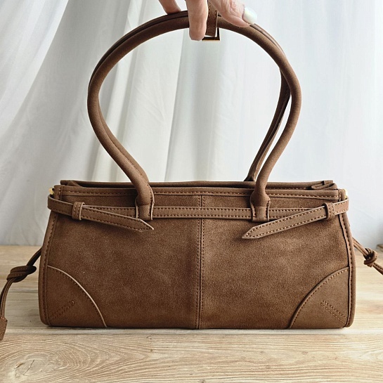 Замшевая сумка Prada Bonnie medium 32x14 см