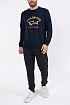 Свитшот тёмно-синего цвета Paul & Shark logo-print