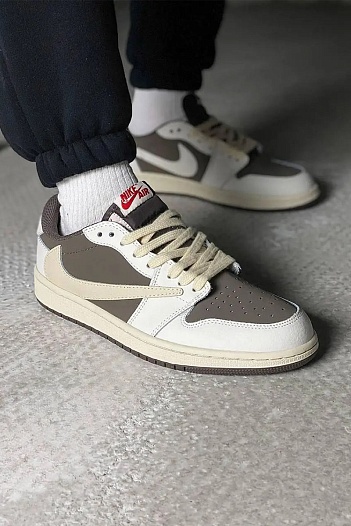 Кроссовки Travis Scott x Nike Air Jordan 1 Low "Reverse Mocha"   