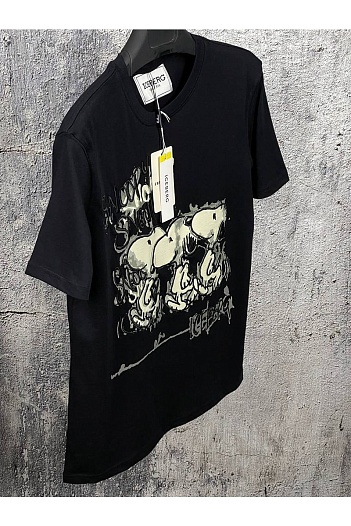 Мужская футболка Iceberg "Snoopy" - Black   