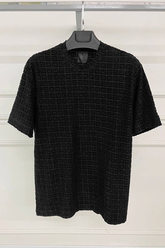 Футболка чёрного цвета Givenchy 4G Terry