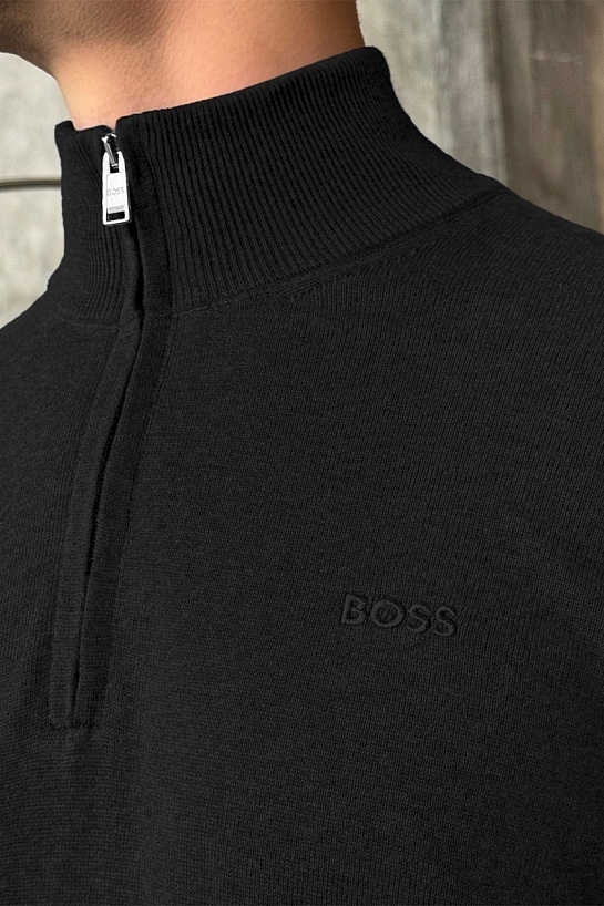 Мужской джемпер Hugo Boss чёрного цвета
