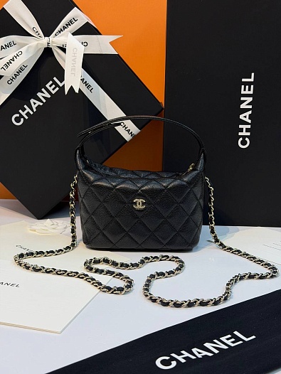 Кожаная сумка Chanel premium 18x12x6 см   