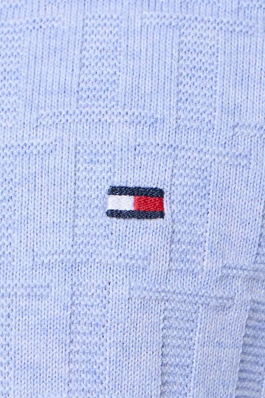 Мужской джемпер Tommy Hilfiger logo-embroidered - Blue