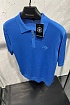Мужское поло Stefano Ricci Eagle zip-neck - Blue
