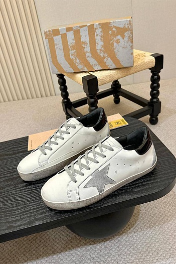 Мужские кожаные кроссовки Golden Goose Super-Star   