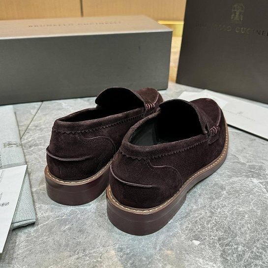 Мужские замшевые лоферы Brunello Cucinelli Premium