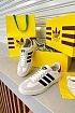 Женские кроссовки Gucci x Adidas Gazelle Collaboration - White