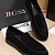 Замшевые лоферы Hugo Boss embossed logo - Black