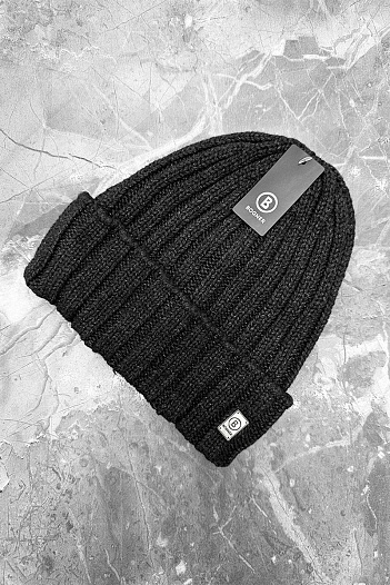 Серая шапка Bogner logo-plaque   