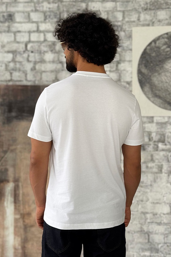 Футболка белого цвета Calvin Klein embroidered-logo