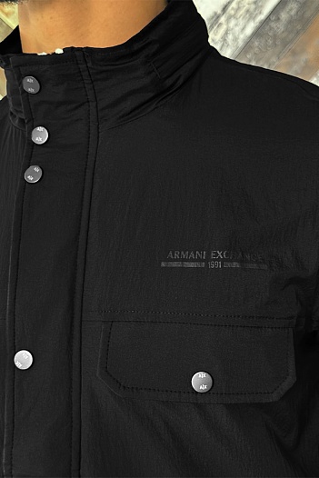 Мужская чёрная куртка Armani Exchange   