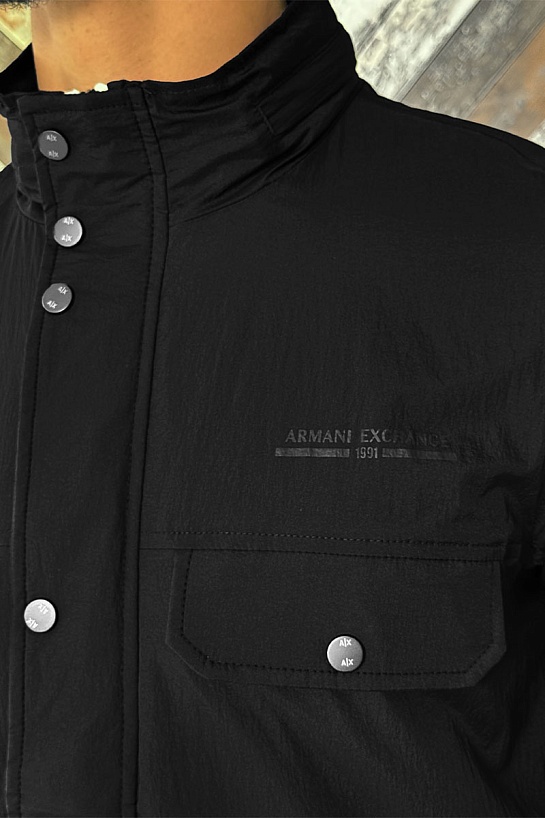 Мужская чёрная куртка Armani Exchange