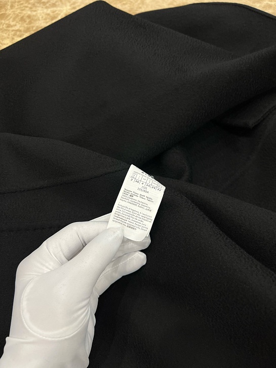 Женское кашемировое пальто чёрного цвета Max Mara