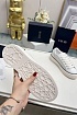 Женские комбинированные кроссовки Dior белого цвета
