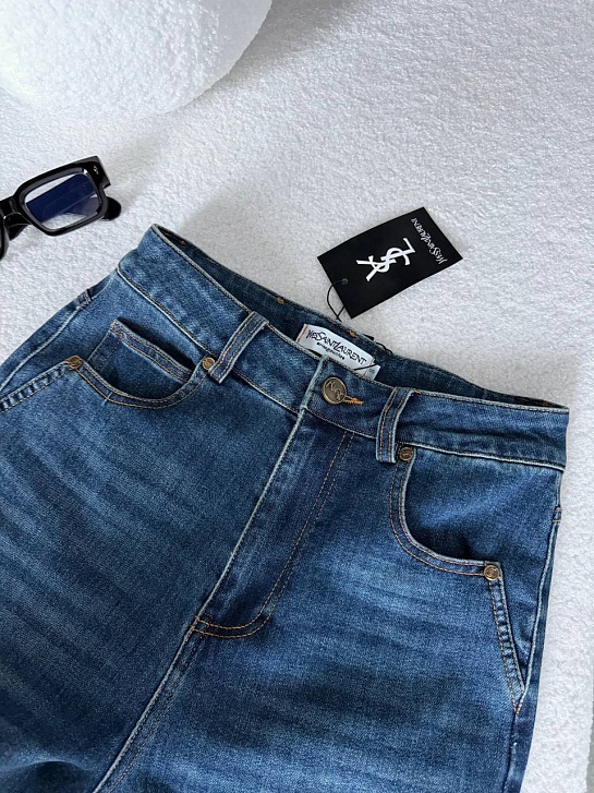 Женские синие джинсы Yves Saint Laurent premium