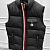 Мужской жилет чёрного цвета Moncler logo-patch