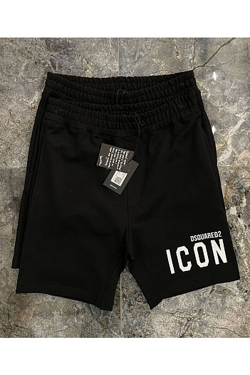 Мужские шорты Dsquared2 "ICON" - Black   
