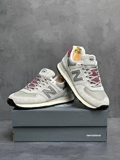 Кроссовки New Balance 574 "Arctic Grey Maroon"   