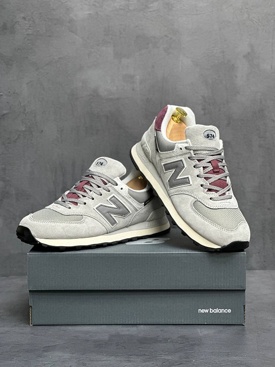 Кроссовки New Balance 574 "Arctic Grey Maroon"