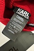 Мужская шапка красного цвета Karl Lagerfeld logo-patch