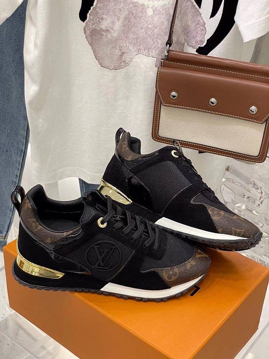 Женские кожаные кроссовки Louis Vuitton Neo Run Away premium