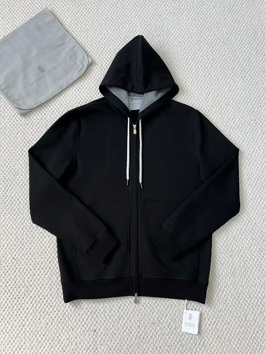 Кофта на молнии Brunello Cucinelli Premium - Black
