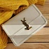 Кожаная сумка Yves Saint Laurent Solferino Lock 23x16 см - White